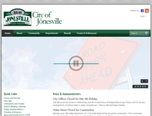 Tablet Screenshot of jonesville.org